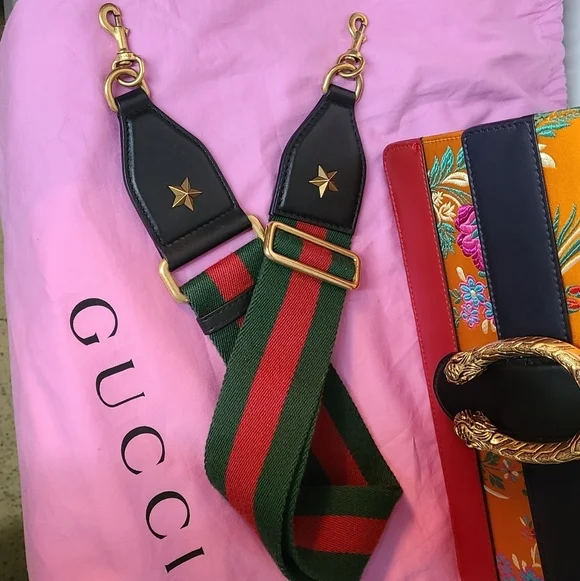 GUCCI Dionyso Bamboo Leather Handbag - Picture 17 of 17